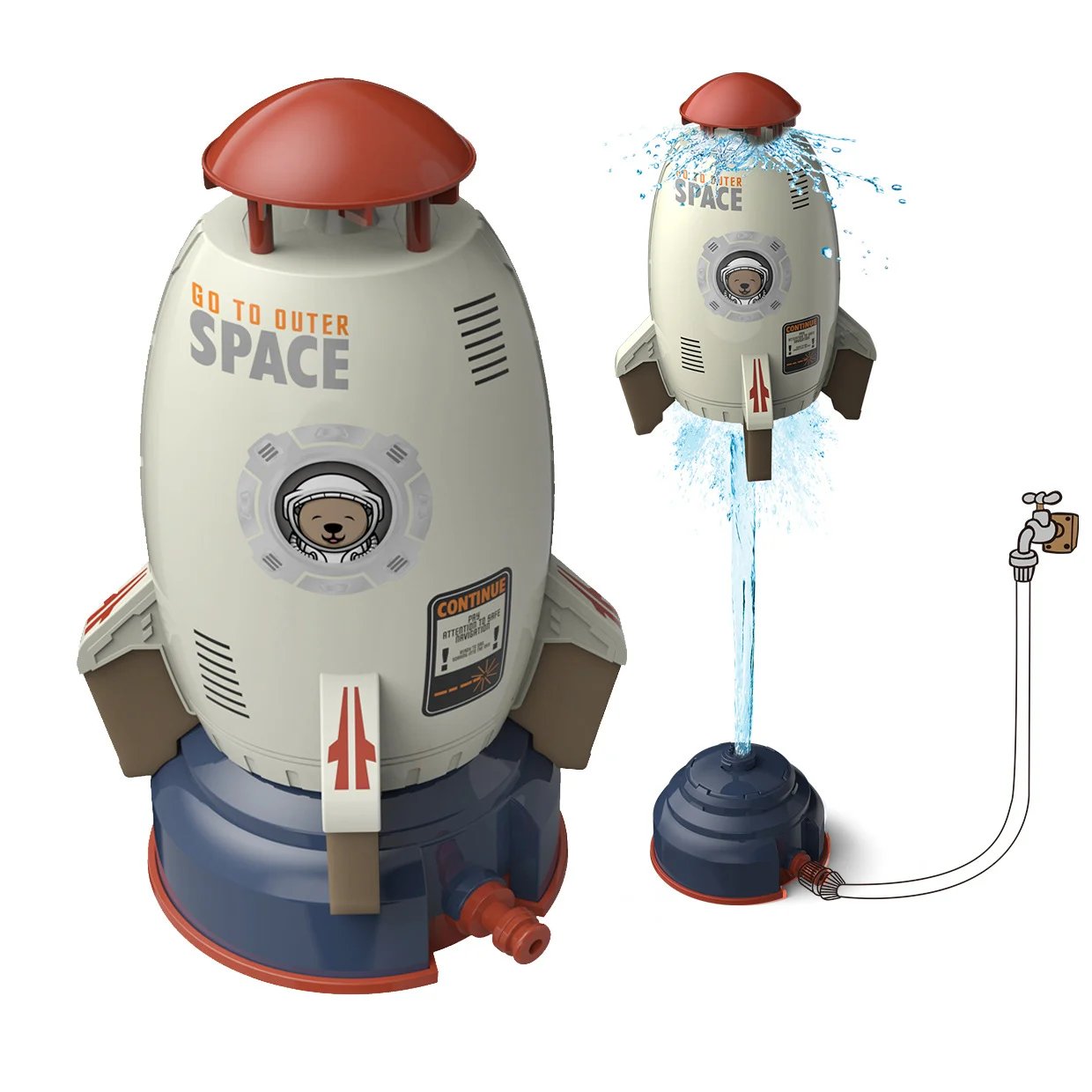 🔥2025 Summer Toy Outdoor Yard Rocket Sprinkler