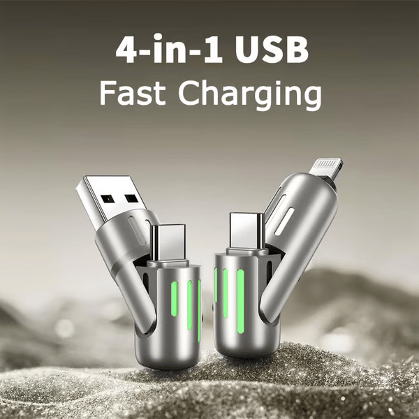 🔥FACTORY DIRECT SALE -60% OFF⏰ 4-in-1 USB Charging Cable fast charging MAX 240W