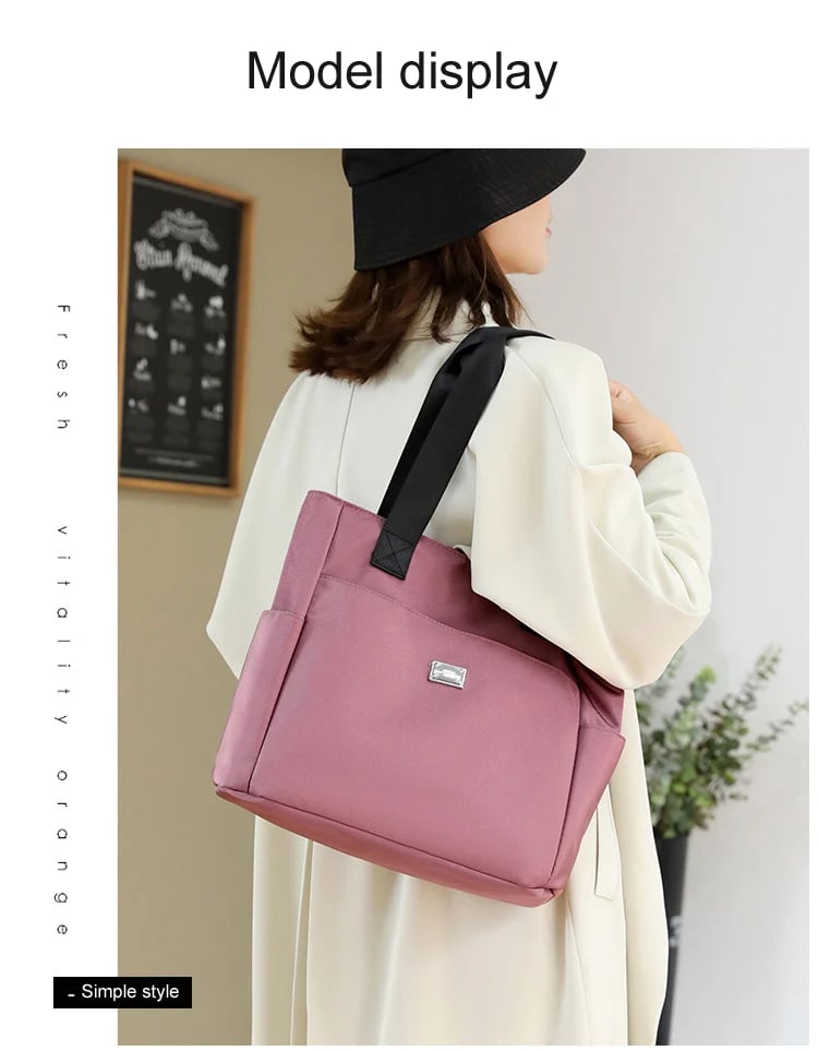 🔥Large Capacity Water Repellent Multi Pocket  Shoulder Bag👜