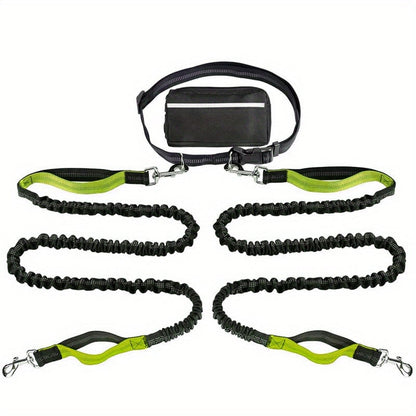 🔥Mother's Day Sale -Hands Free Dog Leash with Zipper Pouch