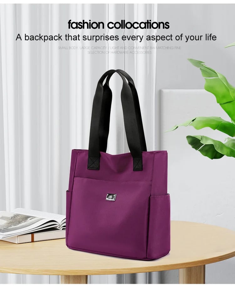 🔥Large Capacity Water Repellent Multi Pocket  Shoulder Bag👜