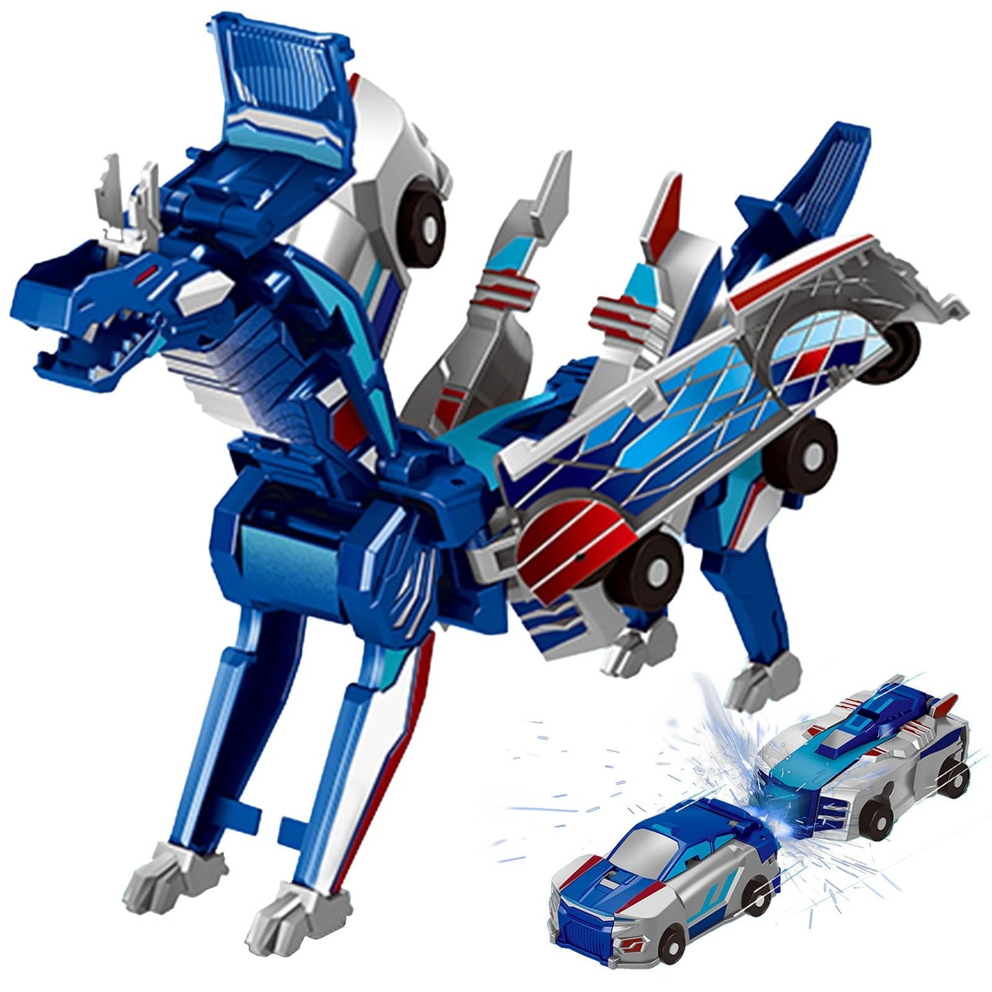 2025 New product 💥 Collision Transforming Dinosaur Car Toy