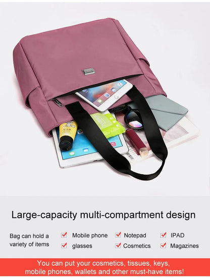 🔥Large Capacity Water Repellent Multi Pocket  Shoulder Bag👜